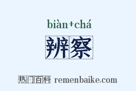 辨察是什么意思的图片